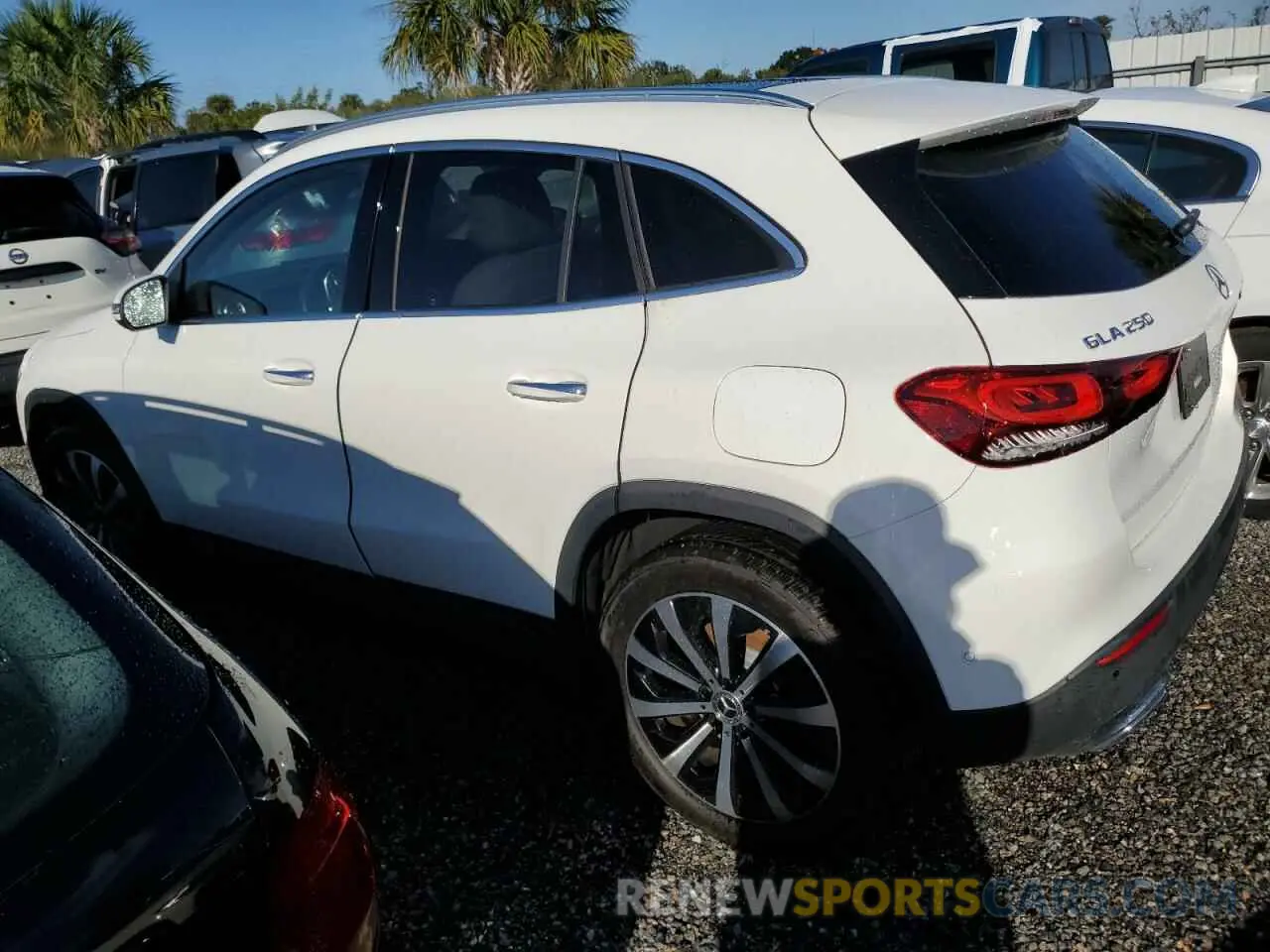 2 fotografías del automóvil dañado W1N4N4GBXMJ191520 MERCEDES-BENZ GLA-CLASS 2021
