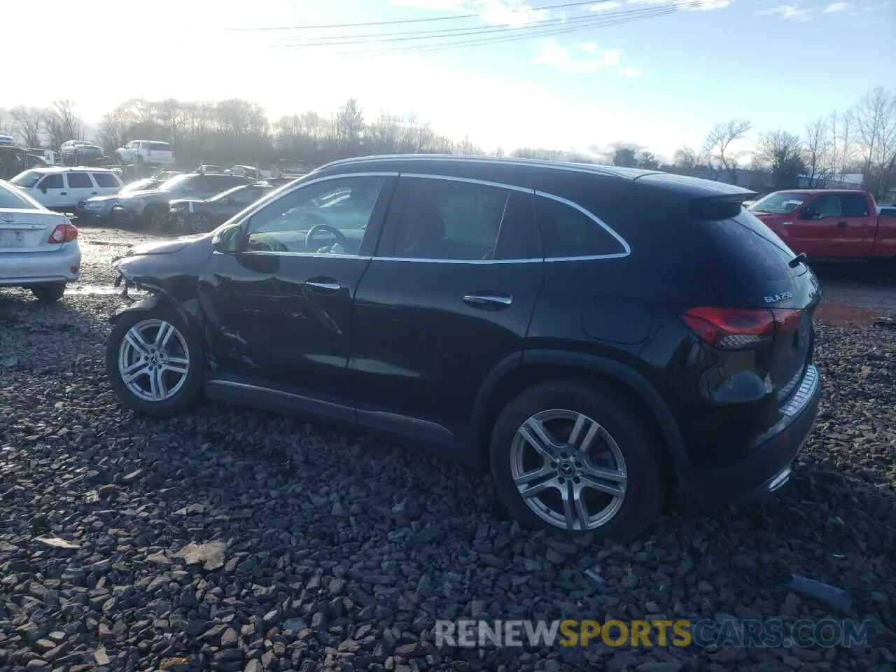 2 fotografías del automóvil dañado W1N4N4GBXMJ225441 MERCEDES-BENZ GLA-CLASS 2021