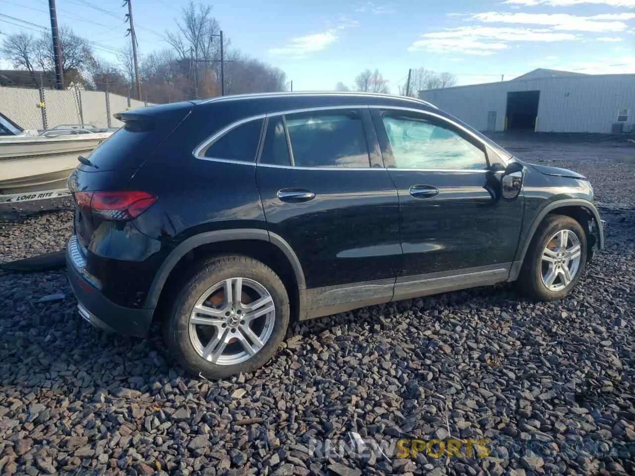 3 fotografías del automóvil dañado W1N4N4GBXMJ225441 MERCEDES-BENZ GLA-CLASS 2021