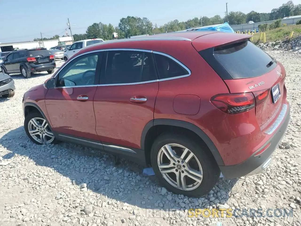 2 fotografías del automóvil dañado W1N4N4HB0MJ186423 MERCEDES-BENZ GLA-CLASS 2021