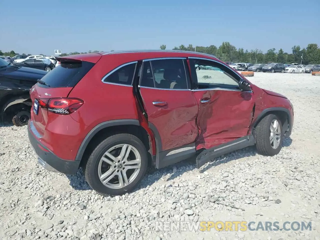 3 fotografías del automóvil dañado W1N4N4HB0MJ186423 MERCEDES-BENZ GLA-CLASS 2021