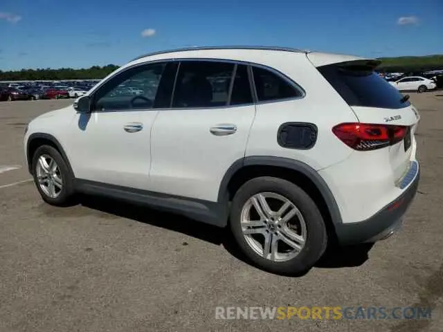2 fotografías del automóvil dañado W1N4N4HB0MJ276266 MERCEDES-BENZ GLA-CLASS 2021