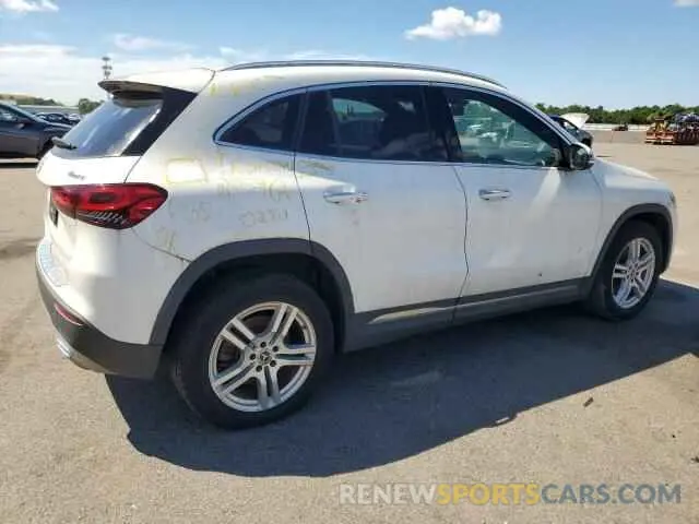 3 fotografías del automóvil dañado W1N4N4HB0MJ276266 MERCEDES-BENZ GLA-CLASS 2021