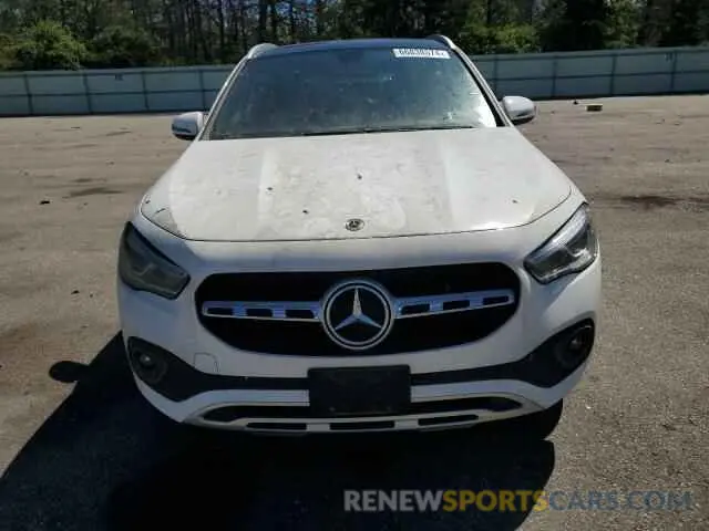 5 fotografías del automóvil dañado W1N4N4HB0MJ276266 MERCEDES-BENZ GLA-CLASS 2021