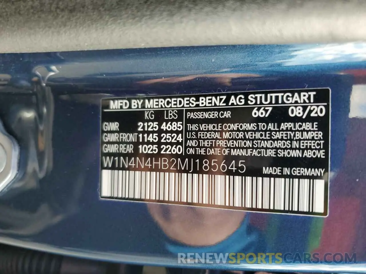 14 fotografías del automóvil dañado W1N4N4HB2MJ185645 MERCEDES-BENZ GLA-CLASS 2021