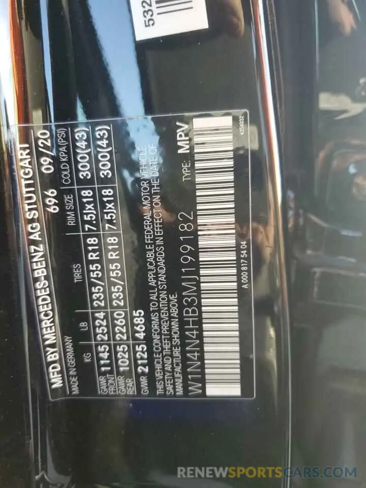 13 fotografías del automóvil dañado W1N4N4HB3MJ199182 MERCEDES-BENZ GLA-CLASS 2021