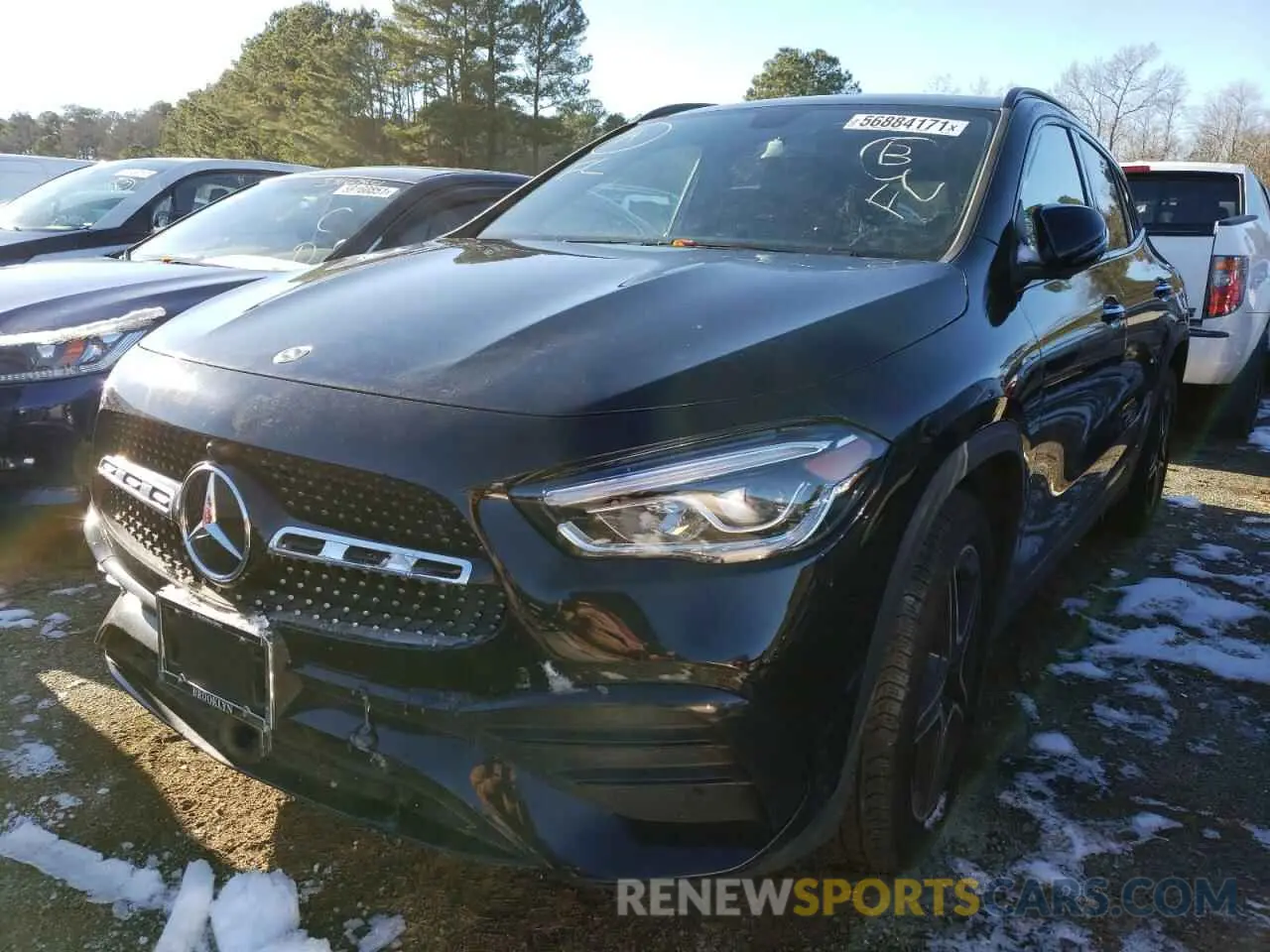 2 fotografías del automóvil dañado W1N4N4HB4MJ209363 MERCEDES-BENZ GLA-CLASS 2021