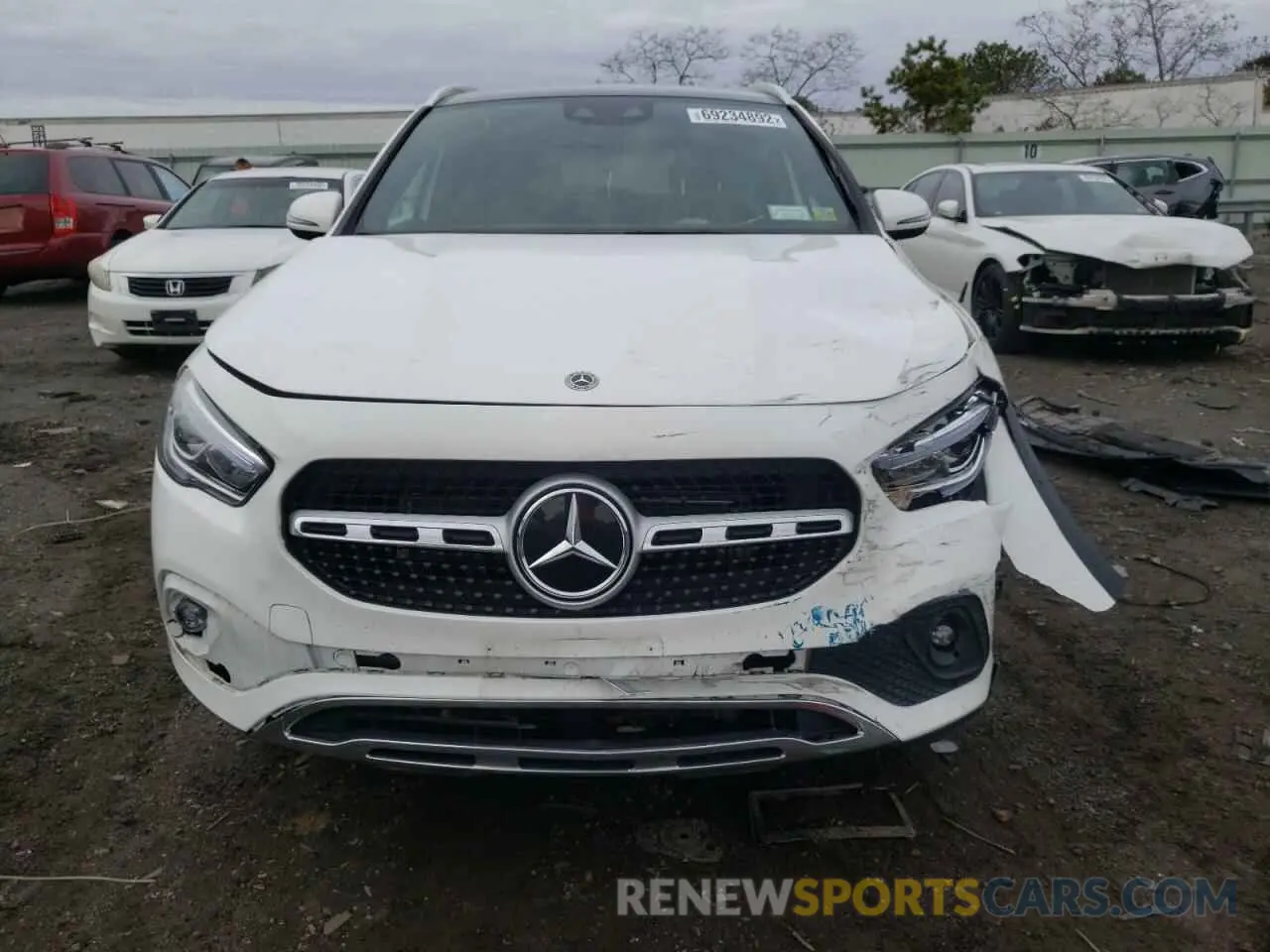 5 fotografías del automóvil dañado W1N4N4HB5MJ224664 MERCEDES-BENZ GLA-CLASS 2021