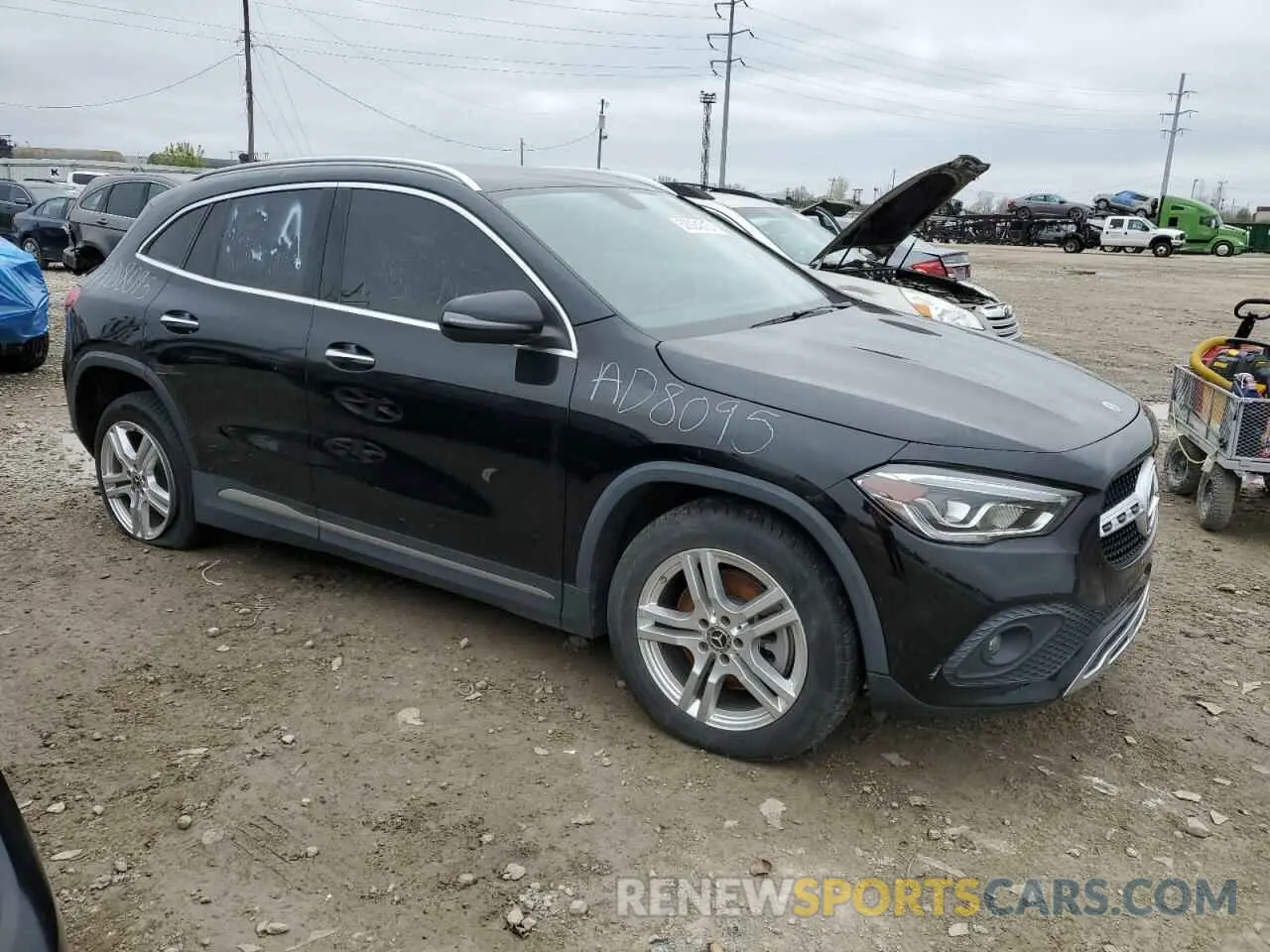 4 fotografías del automóvil dañado W1N4N4HB7MJ188220 MERCEDES-BENZ GLA-CLASS 2021