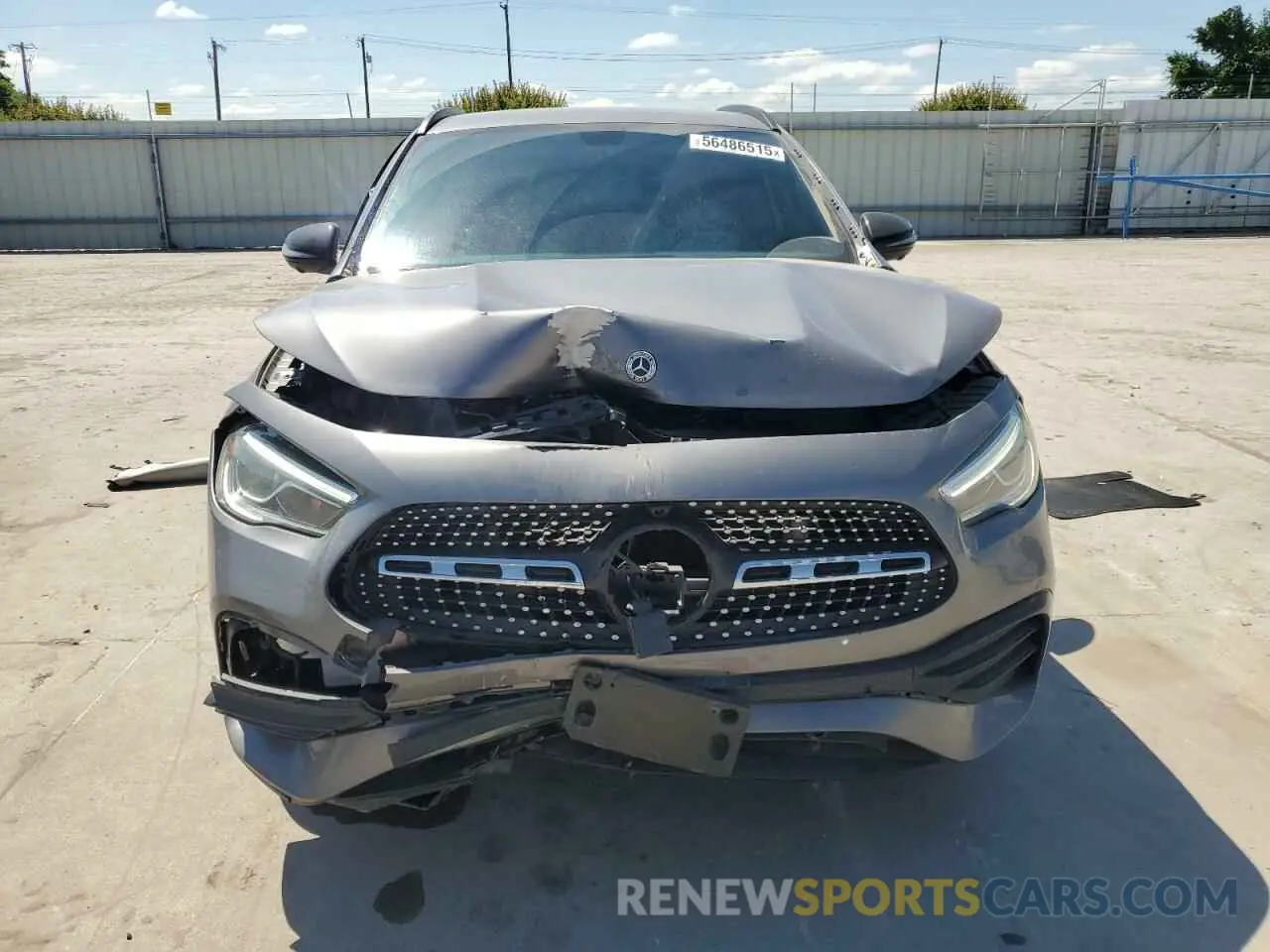 5 fotografías del automóvil dañado W1N4N4HB7MJ204562 MERCEDES-BENZ GLA-CLASS 2021