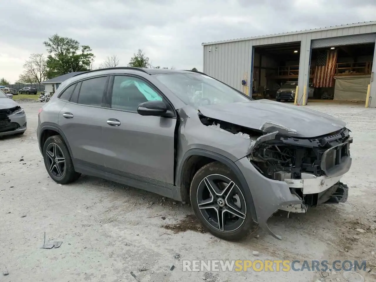 4 fotografías del automóvil dañado W1N4N4HB7MJ232930 MERCEDES-BENZ GLA-CLASS 2021