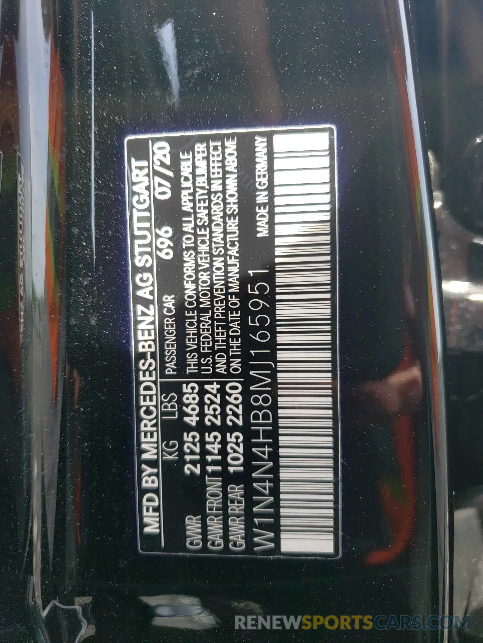 10 fotografías del automóvil dañado W1N4N4HB8MJ165951 MERCEDES-BENZ GLA-CLASS 2021
