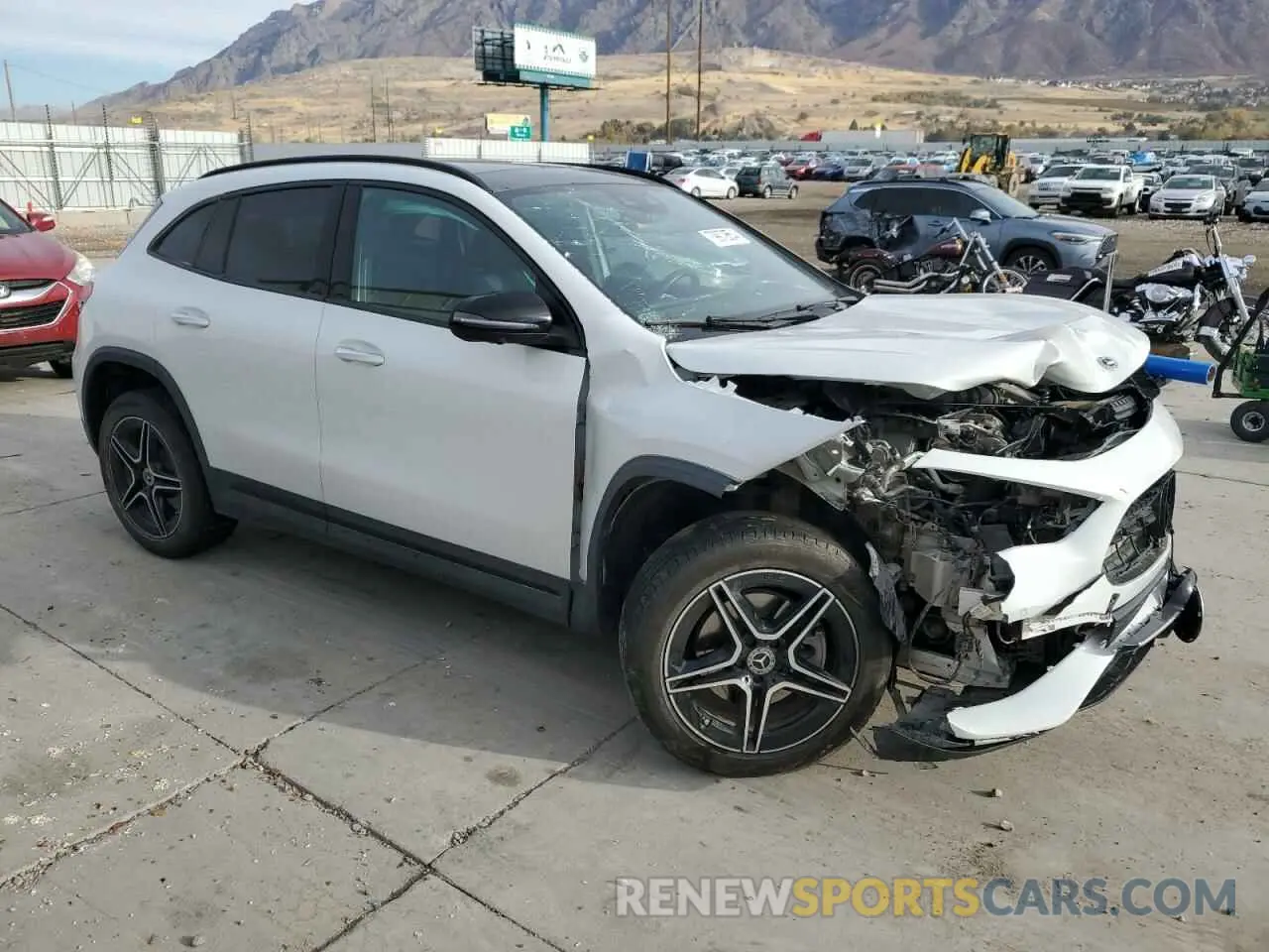 4 fotografías del automóvil dañado W1N4N4HB1NJ340560 MERCEDES-BENZ GLA-CLASS 2022