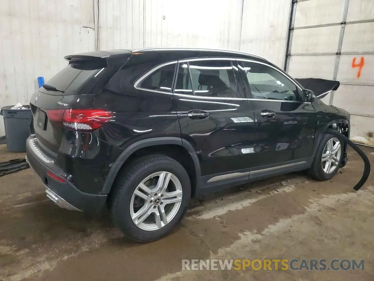 3 fotografías del automóvil dañado W1N4N4HB5NJ381337 MERCEDES-BENZ GLA-CLASS 2022