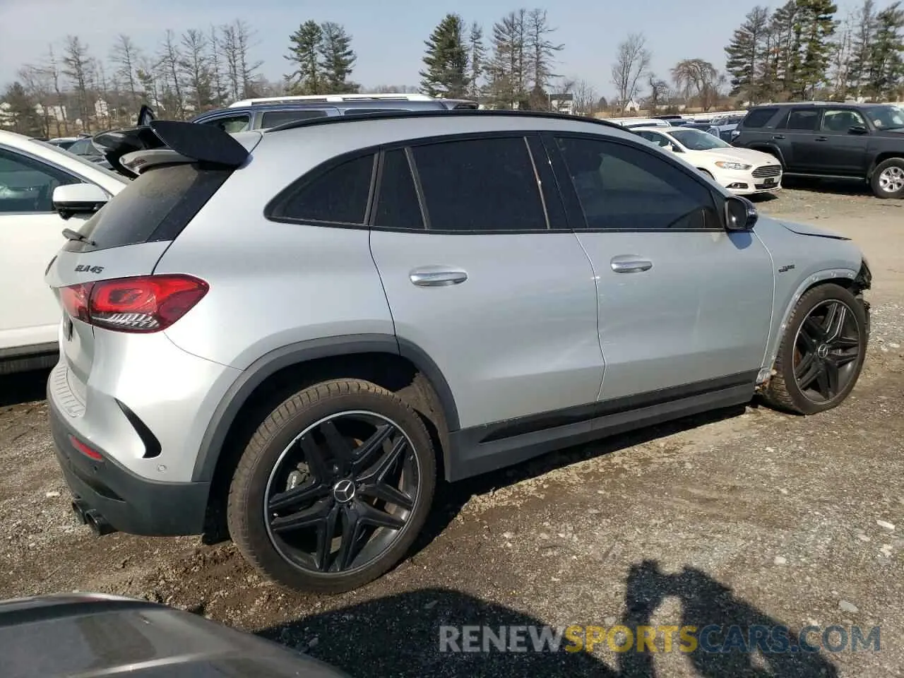 3 fotografías del automóvil dañado W1N4N5DB2NJ381369 MERCEDES-BENZ GLA-CLASS 2022