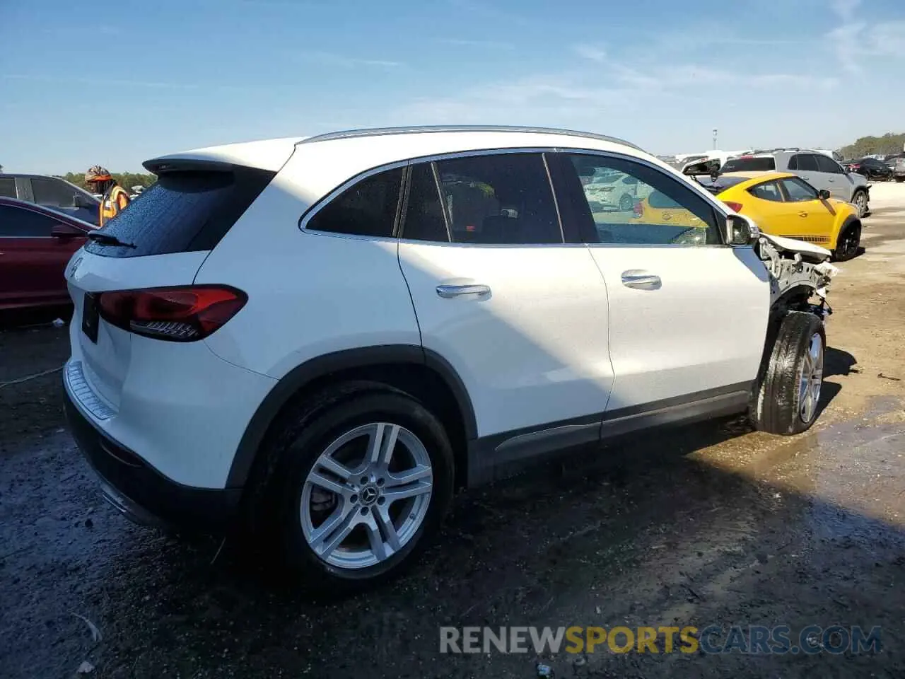 3 fotografías del automóvil dañado W1N4N4GB7PJ446001 MERCEDES-BENZ GLA-CLASS 2023