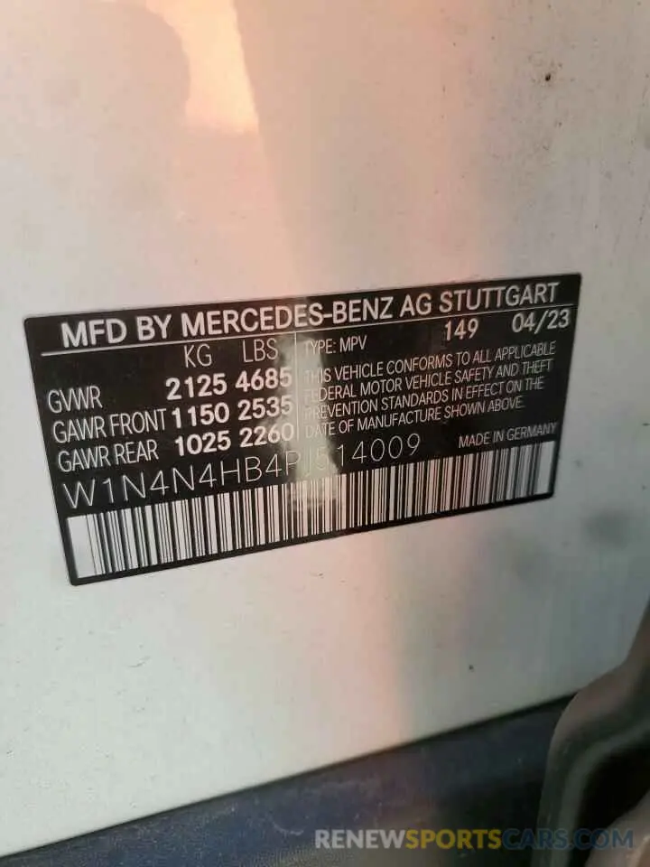 16 fotografías del automóvil dañado W1N4N4HB4PJ514009 MERCEDES-BENZ GLA-CLASS 2023