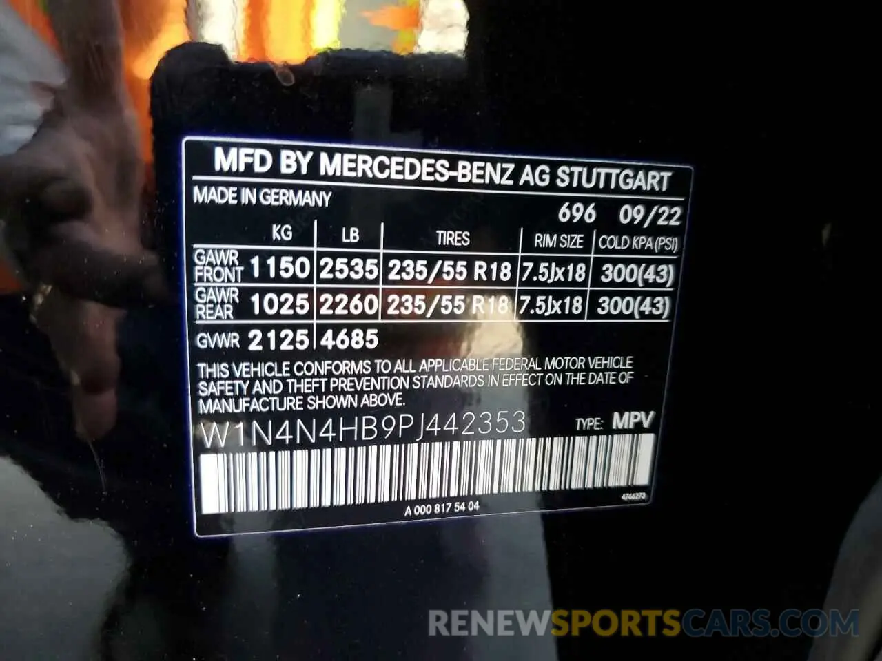 12 fotografías del automóvil dañado W1N4N4HB9PJ442353 MERCEDES-BENZ GLA-CLASS 2023