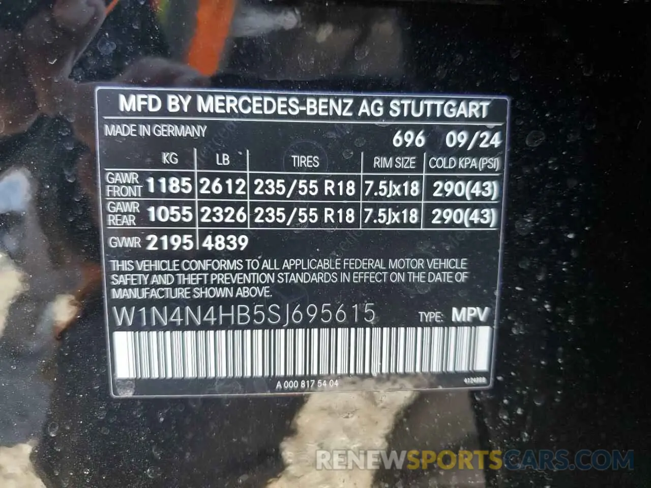 14 fotografías del automóvil dañado W1N4N4HB5SJ695615 MERCEDES-BENZ GLA-CLASS 2025