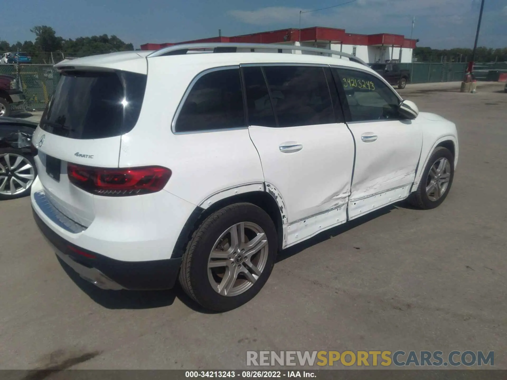 4 fotografías del automóvil dañado W1N4M4HB3LW043731 MERCEDES-BENZ GLB 2020