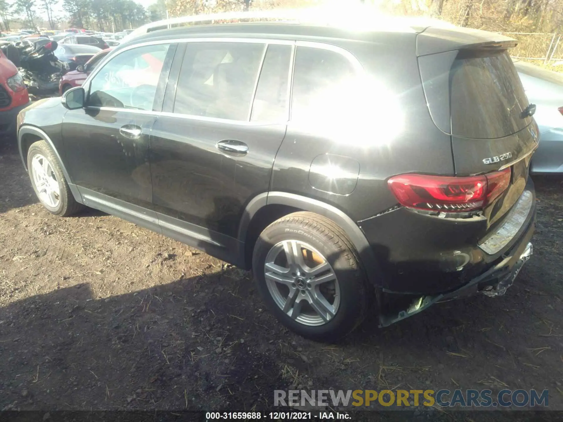 3 fotografías del automóvil dañado W1N4M4HBXLW028966 MERCEDES-BENZ GLB 2020