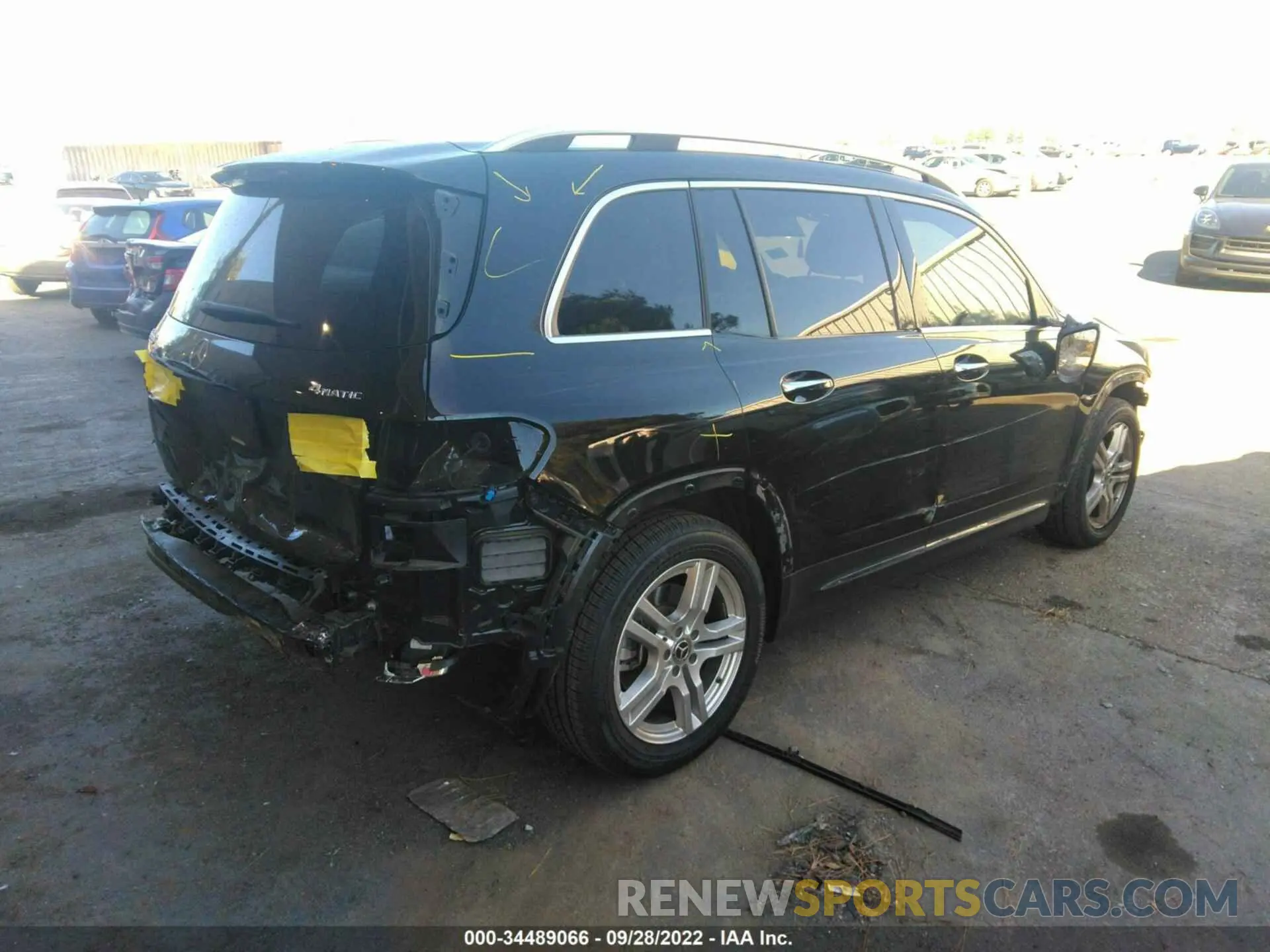 4 fotografías del automóvil dañado W1N4M4HBXLW042446 MERCEDES-BENZ GLB 2020