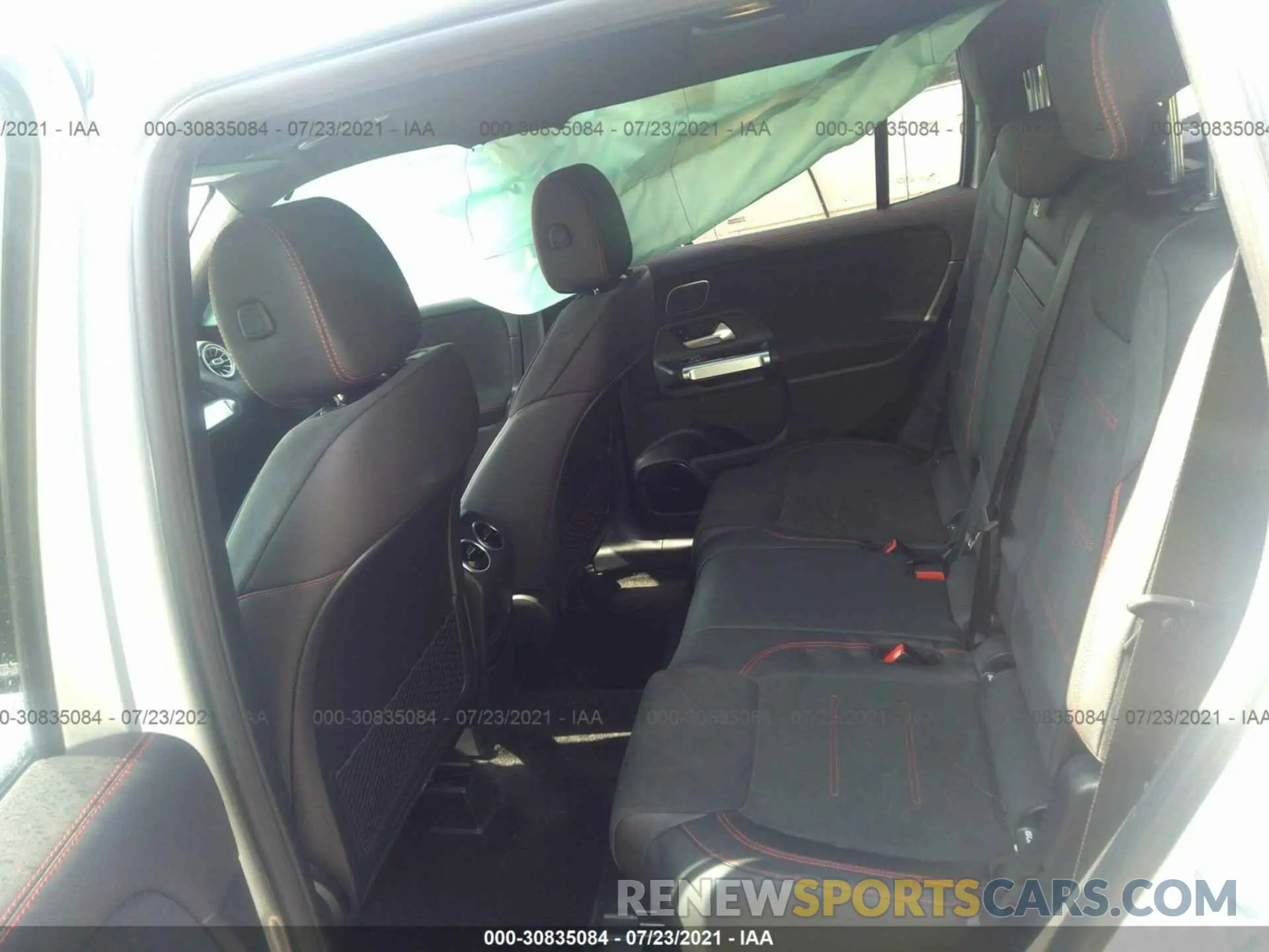 8 fotografías del automóvil dañado W1N4M4HB3MW116209 MERCEDES-BENZ GLB 2021