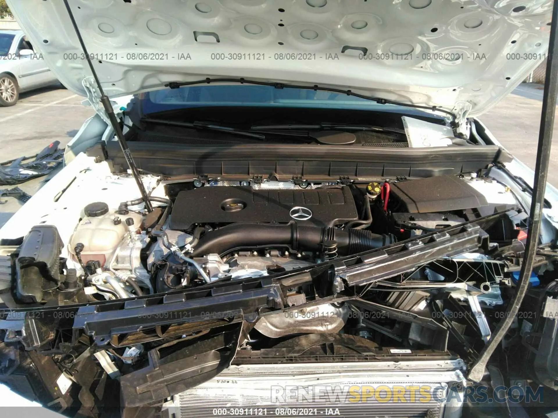 10 fotografías del automóvil dañado W1N4M4HB6MW135725 MERCEDES-BENZ GLB 2021