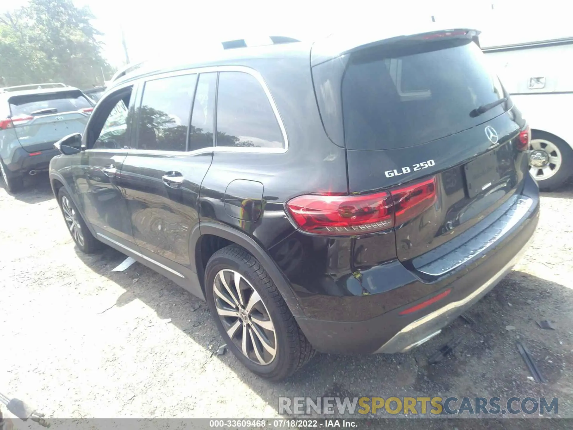 3 fotografías del automóvil dañado W1N4M4HB9MW104792 MERCEDES-BENZ GLB 2021