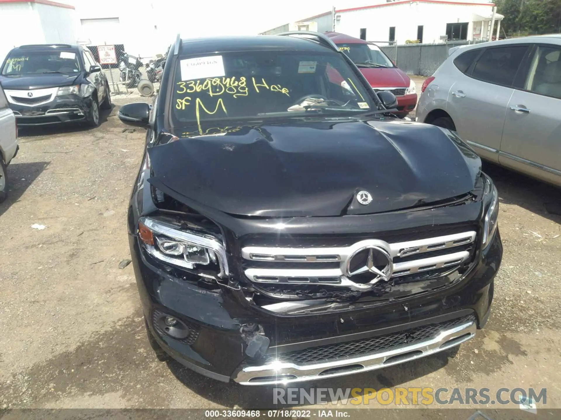 6 fotografías del automóvil dañado W1N4M4HB9MW104792 MERCEDES-BENZ GLB 2021