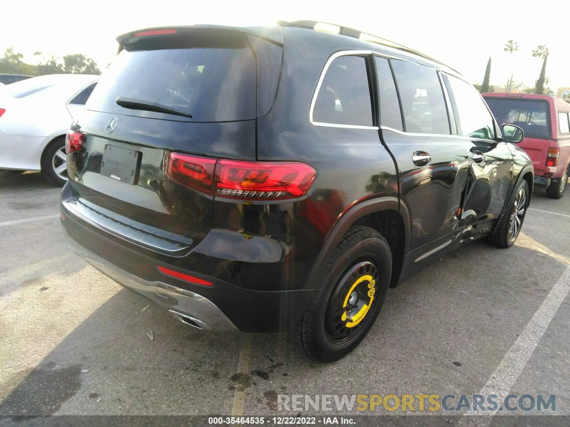 4 fotografías del automóvil dañado W1N4M4GB8NW232198 MERCEDES-BENZ GLB 2022
