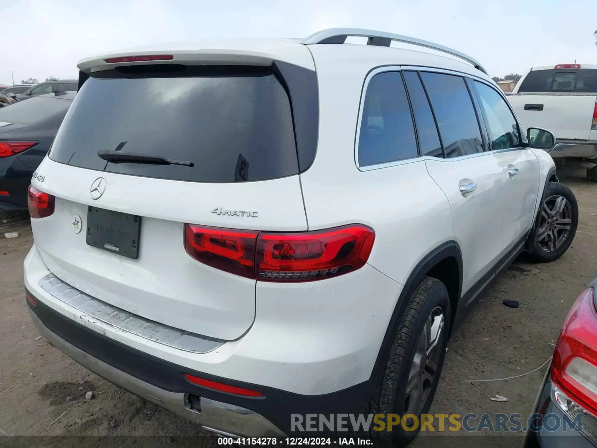 4 fotografías del automóvil dañado W1N4M4HB9LW044656 MERCEDES-BENZ GLB 250 2020