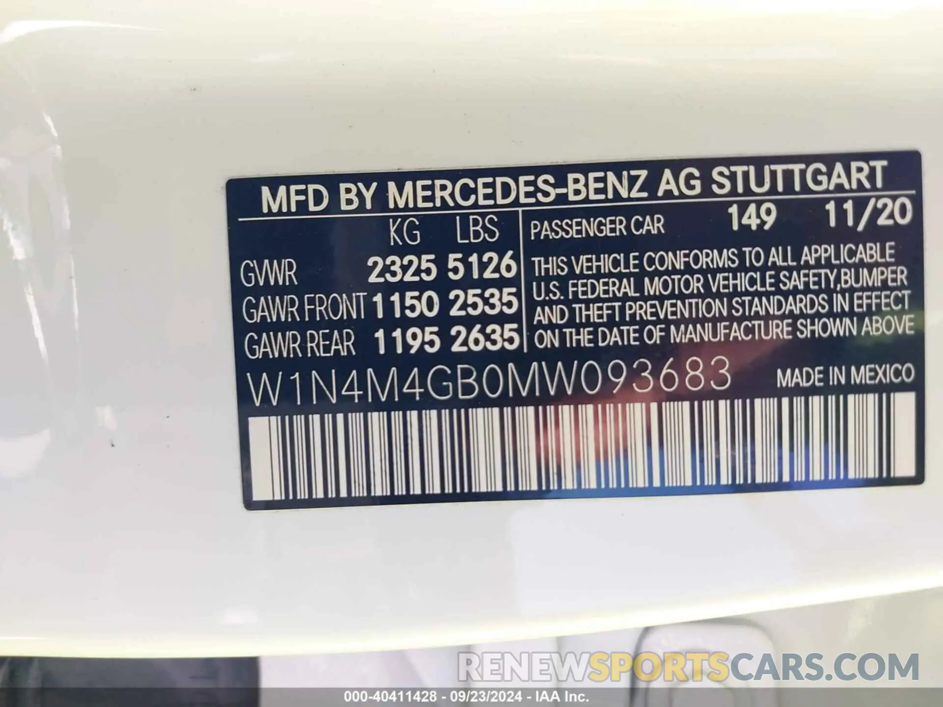 9 fotografías del automóvil dañado W1N4M4GB0MW093683 MERCEDES-BENZ GLB 250 2021