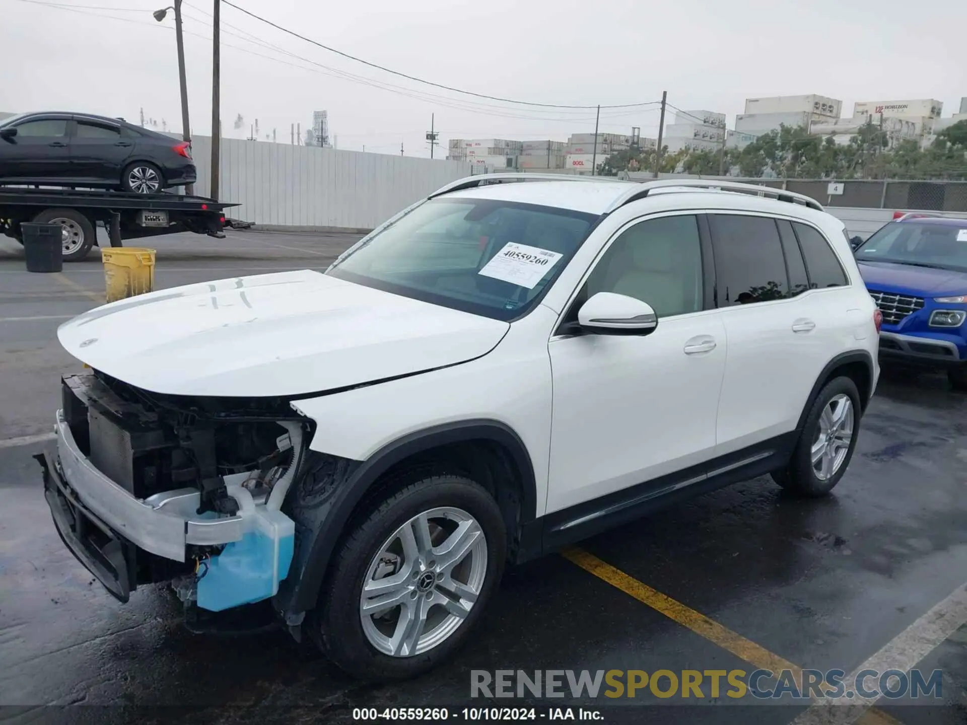 2 fotografías del automóvil dañado W1N4M4GB6MW107117 MERCEDES-BENZ GLB 250 2021