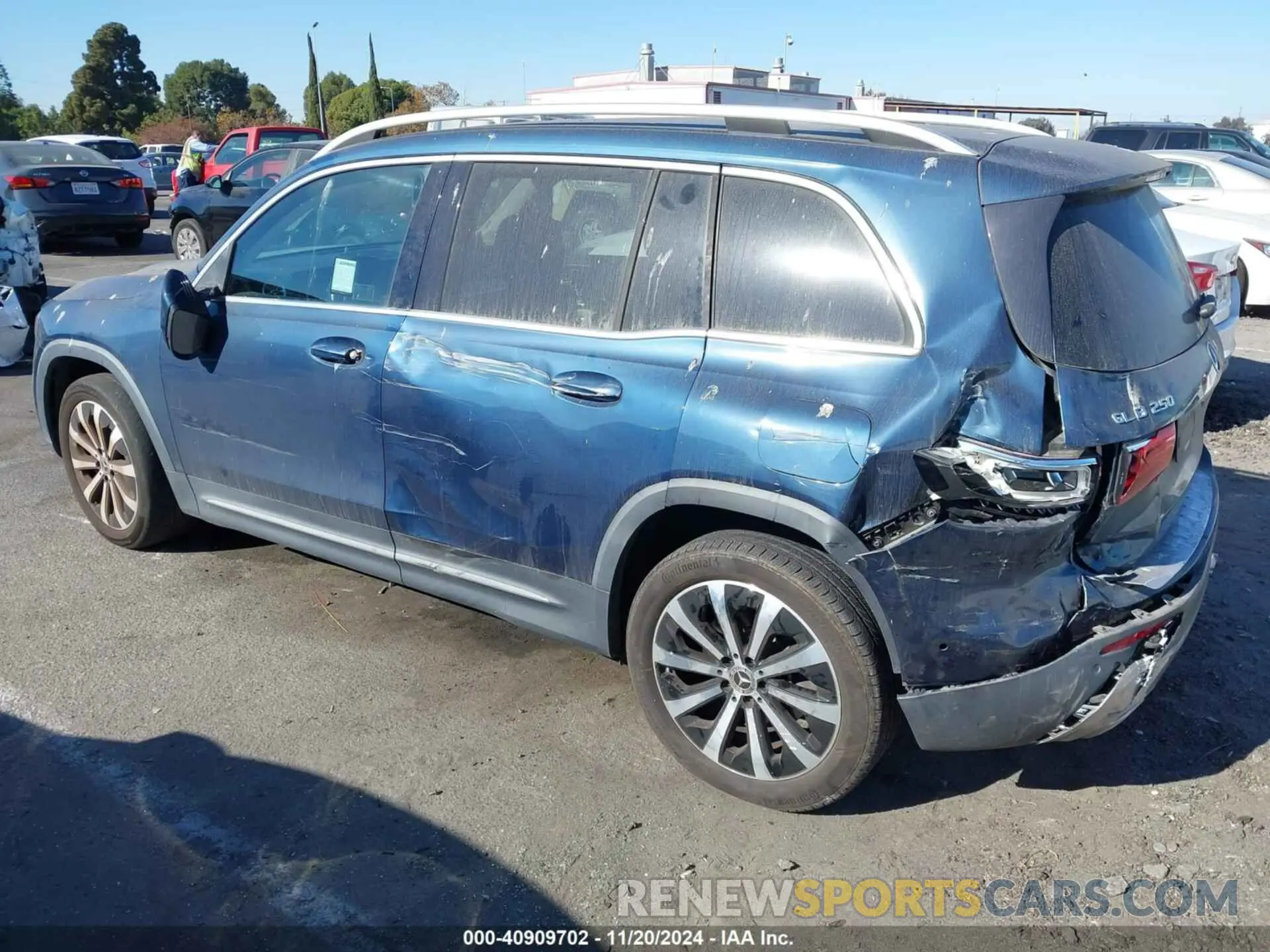 3 fotografías del automóvil dañado W1N4M4GB7MW144970 MERCEDES-BENZ GLB 250 2021