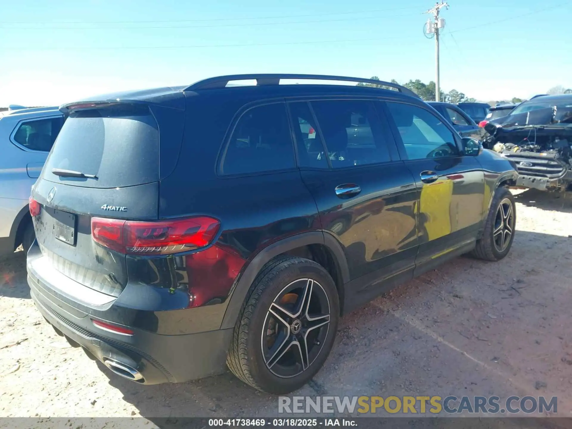 4 fotografías del automóvil dañado W1N4M4HB8MW115802 MERCEDES-BENZ GLB 250 2021