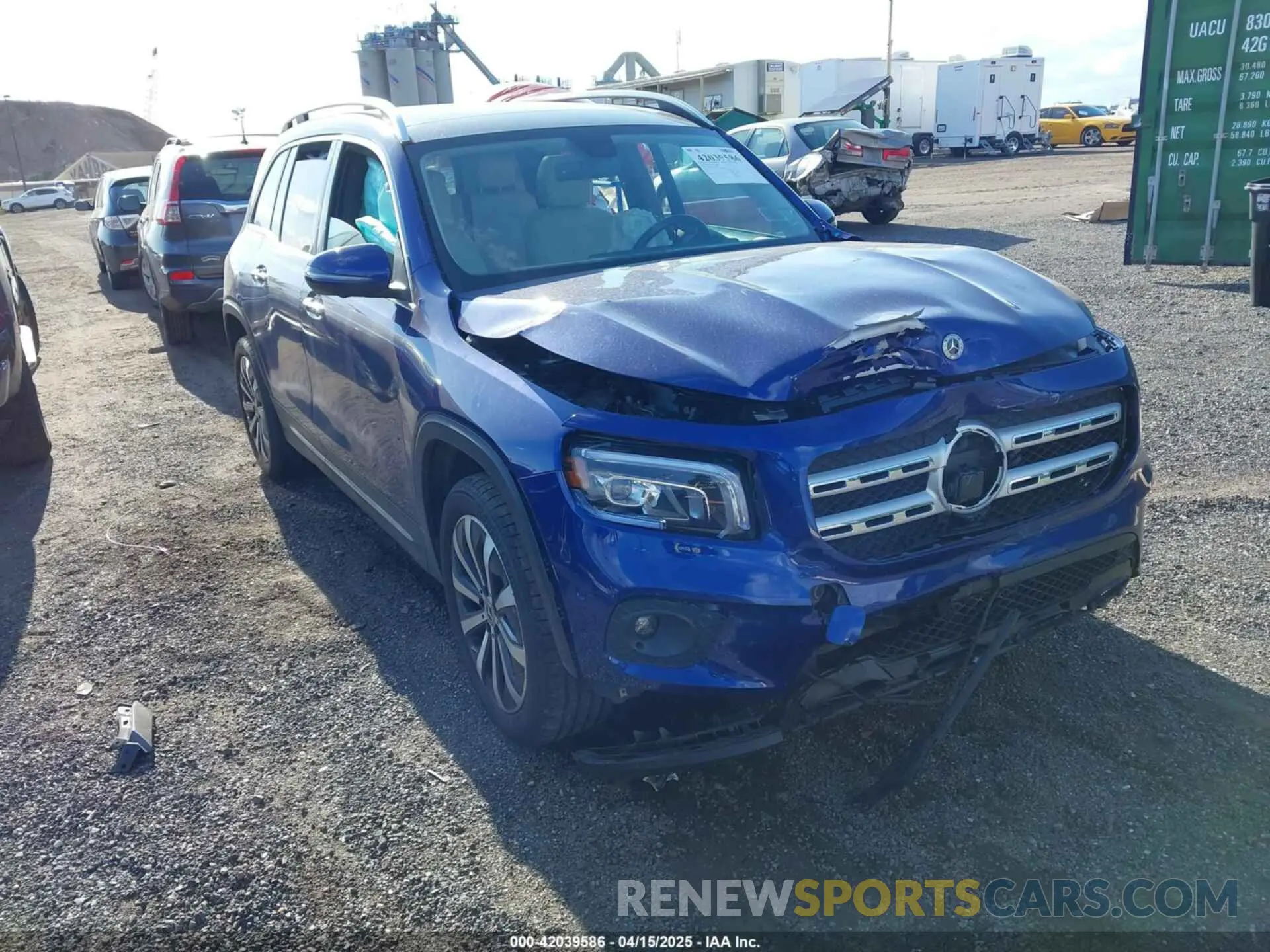 1 fotografías del automóvil dañado W1N4M4HB7NW231512 MERCEDES-BENZ GLB 250 2022