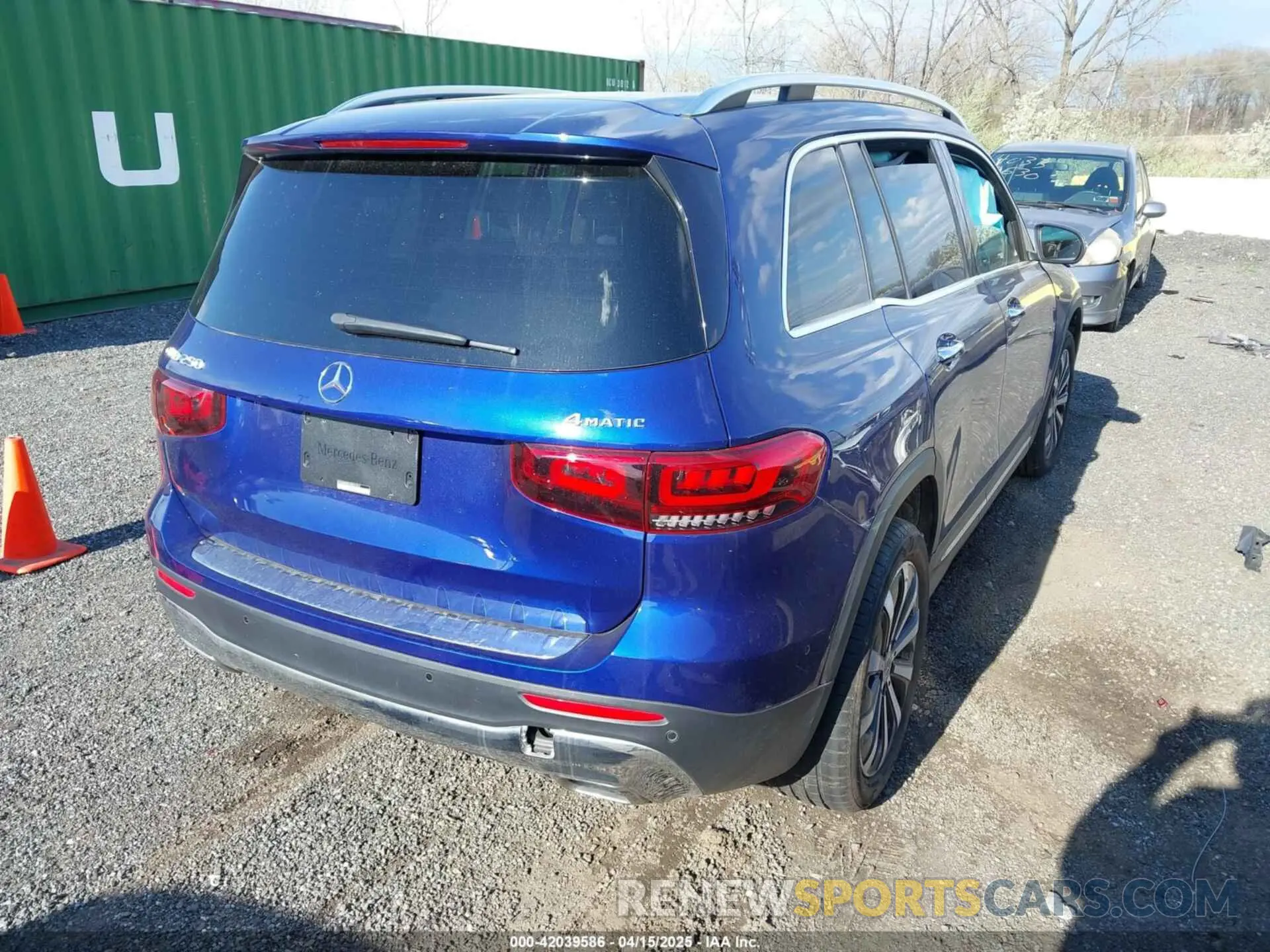 4 fotografías del automóvil dañado W1N4M4HB7NW231512 MERCEDES-BENZ GLB 250 2022