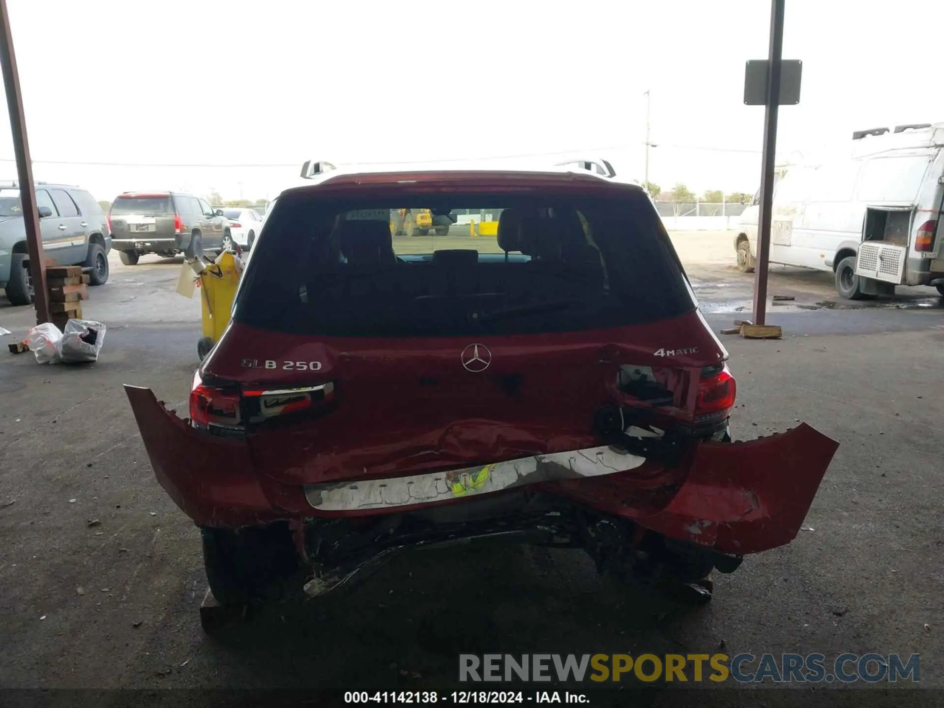 6 fotografías del automóvil dañado W1N4M4HB8NW182952 MERCEDES-BENZ GLB 250 2022
