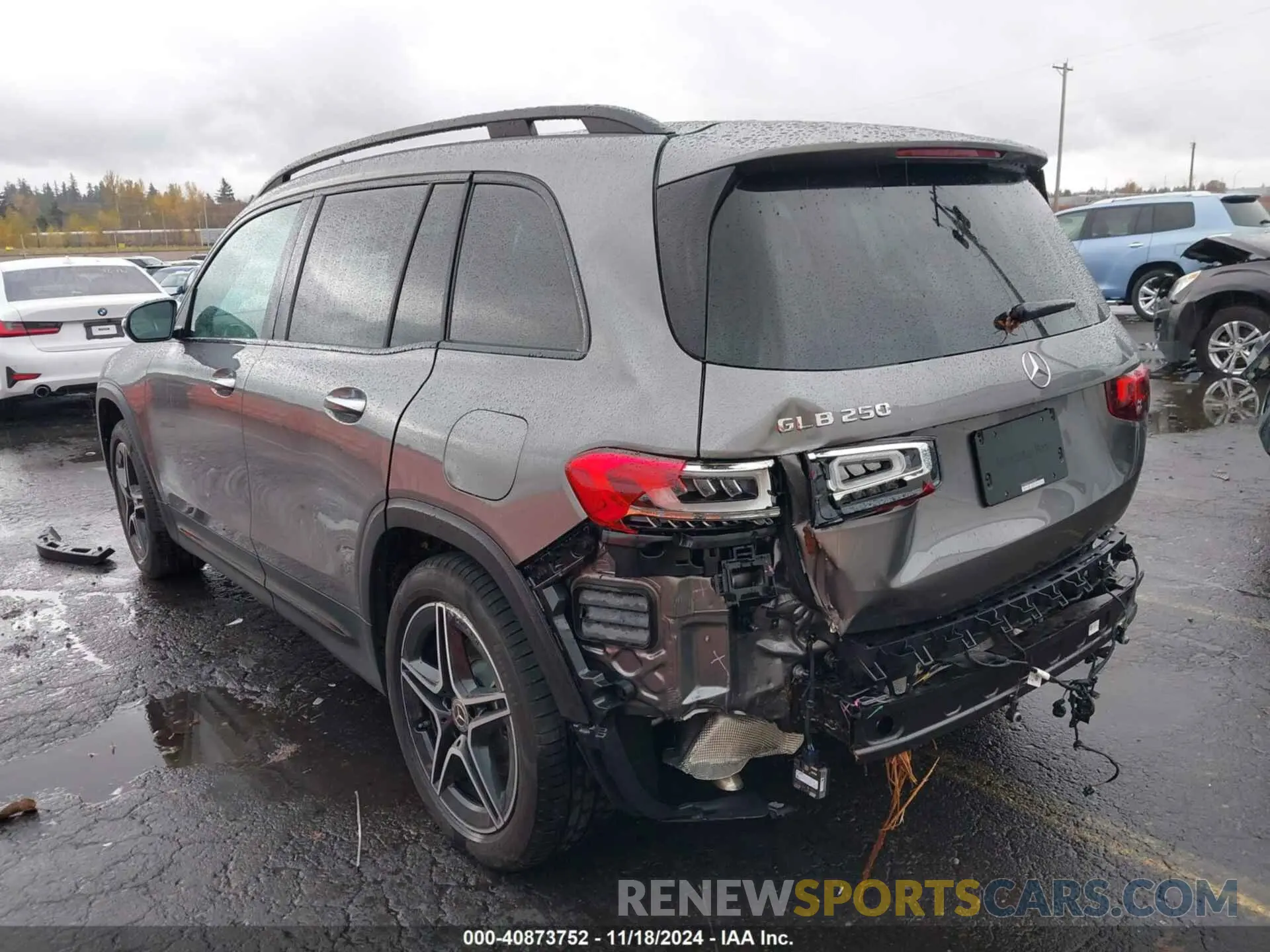 3 fotografías del automóvil dañado W1N4M4GB5PW335811 MERCEDES-BENZ GLB 250 2023