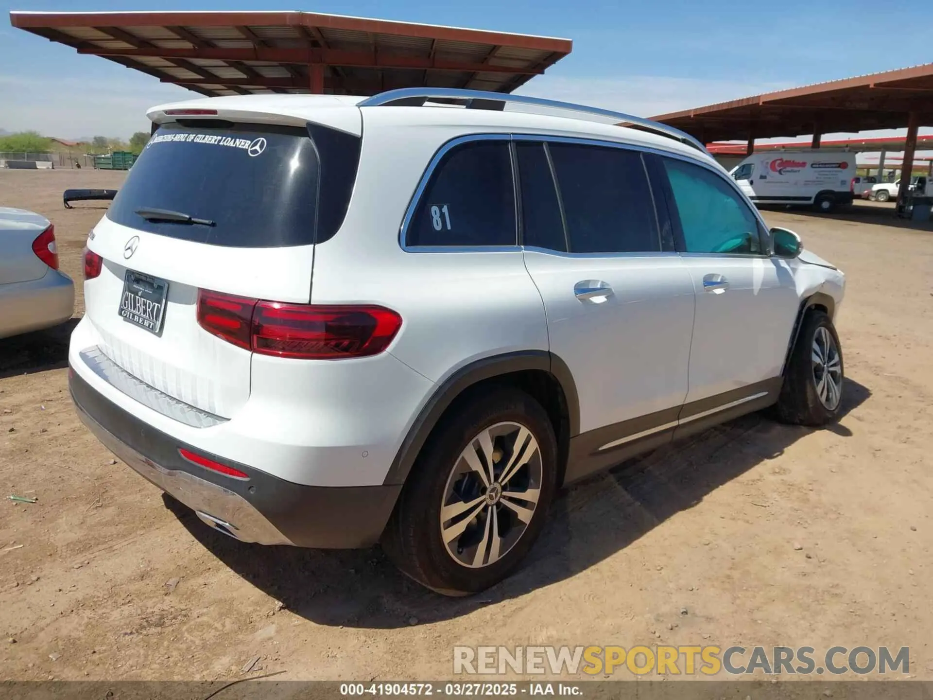 4 fotografías del automóvil dañado W1N4M4GB8SW405195 MERCEDES-BENZ GLB 250 2025