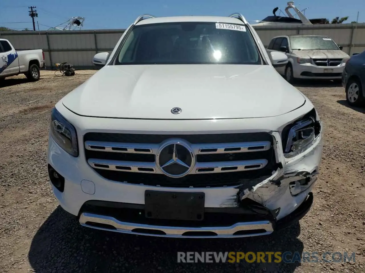 5 fotografías del automóvil dañado W1N4M4GB6LW023300 MERCEDES-BENZ GLB-CLASS 2020