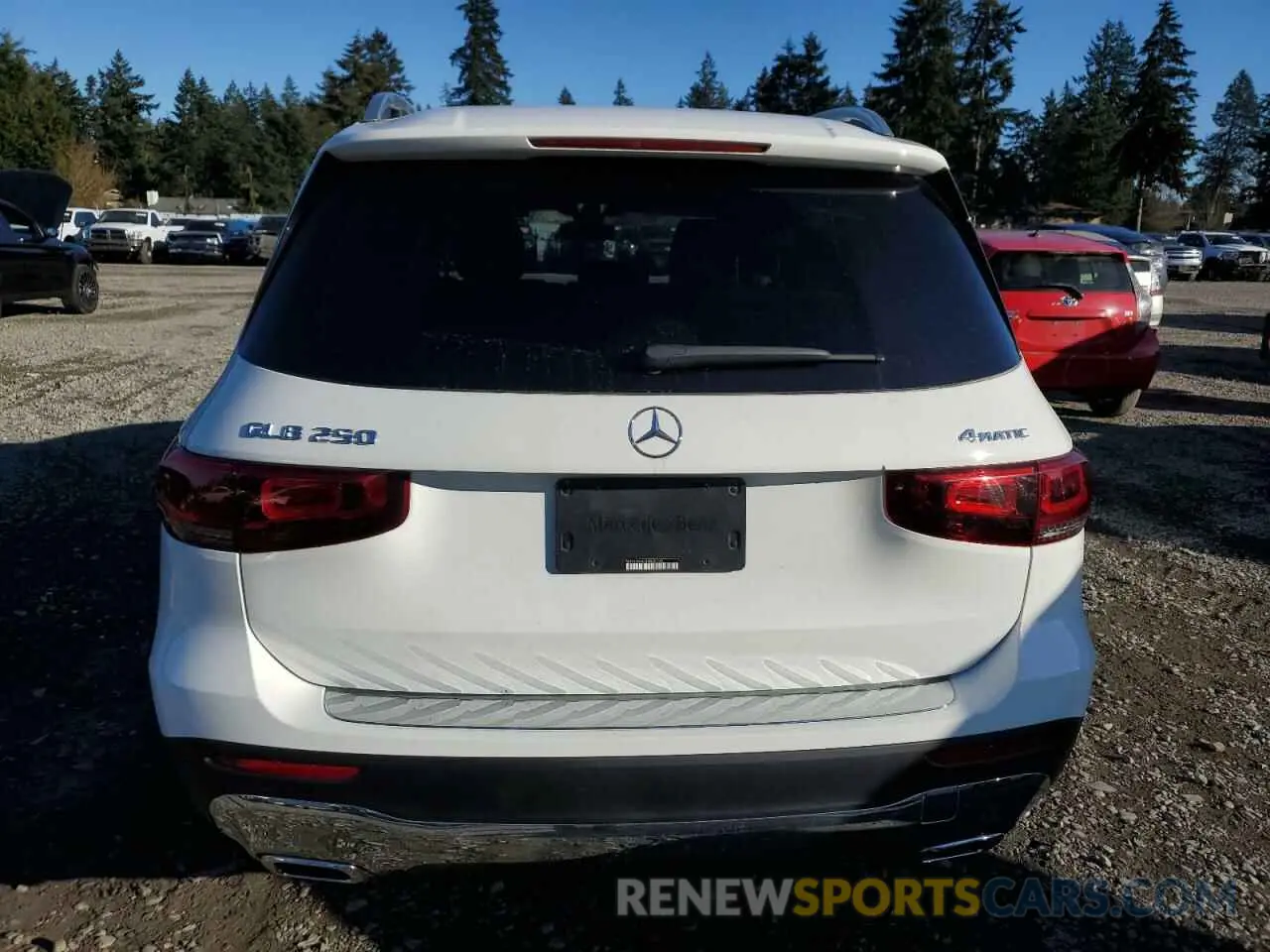 6 fotografías del automóvil dañado W1N4M4HB1LW037149 MERCEDES-BENZ GLB-CLASS 2020