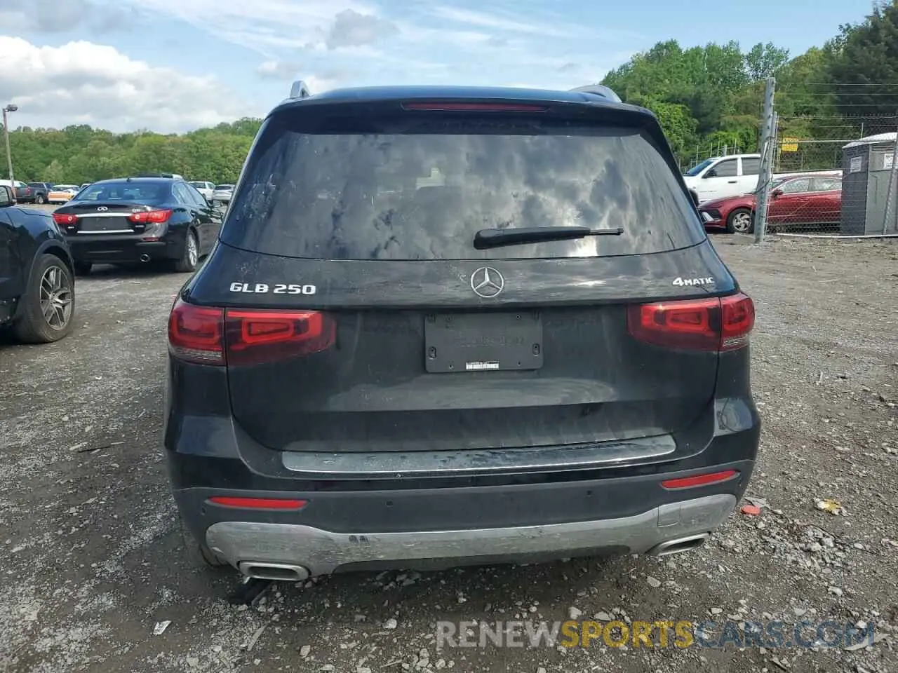 6 fotografías del automóvil dañado W1N4M4HB2LW016357 MERCEDES-BENZ GLB-CLASS 2020