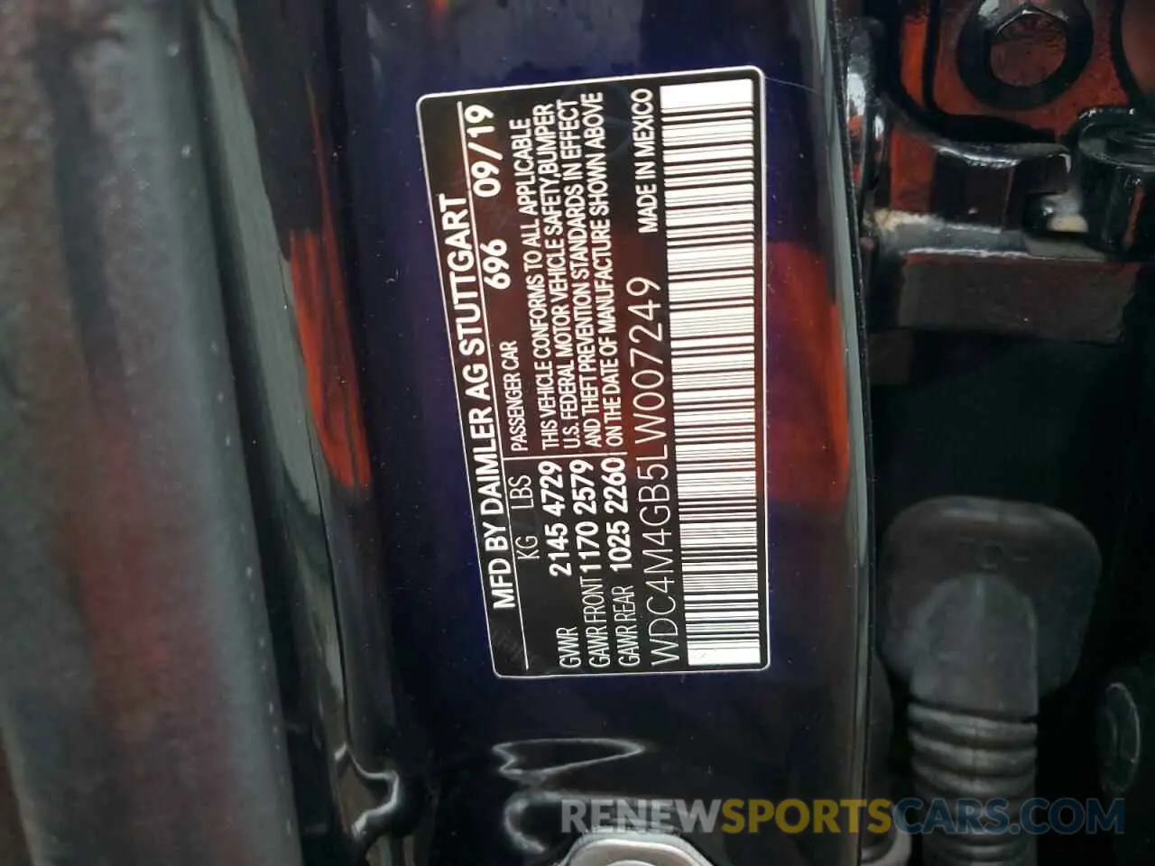 13 fotografías del automóvil dañado WDC4M4GB5LW007249 MERCEDES-BENZ GLB-CLASS 2020