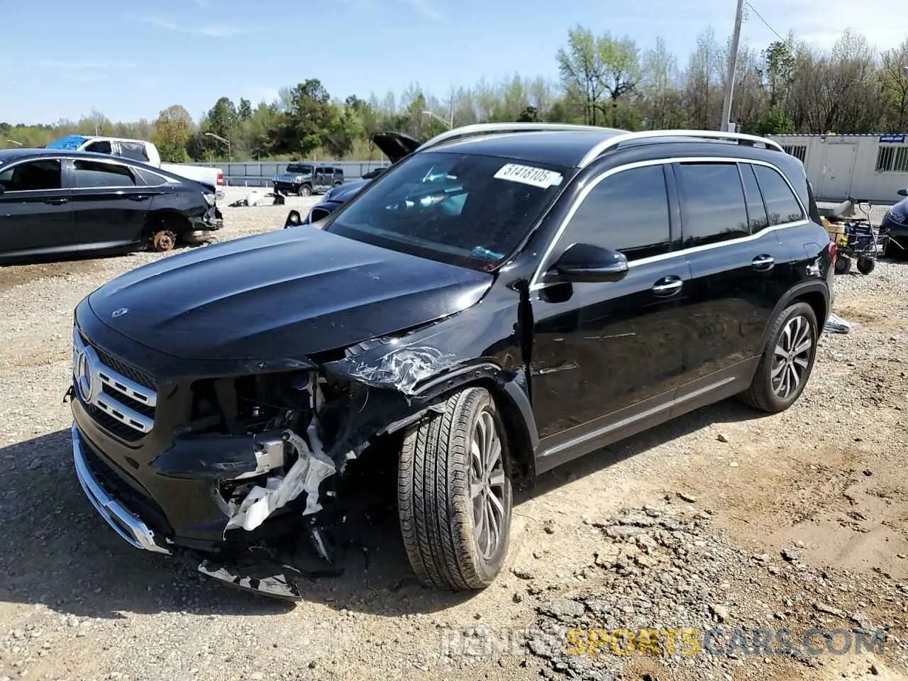 1 fotografías del automóvil dañado W1N4M4GB5MW078662 MERCEDES-BENZ GLB-CLASS 2021