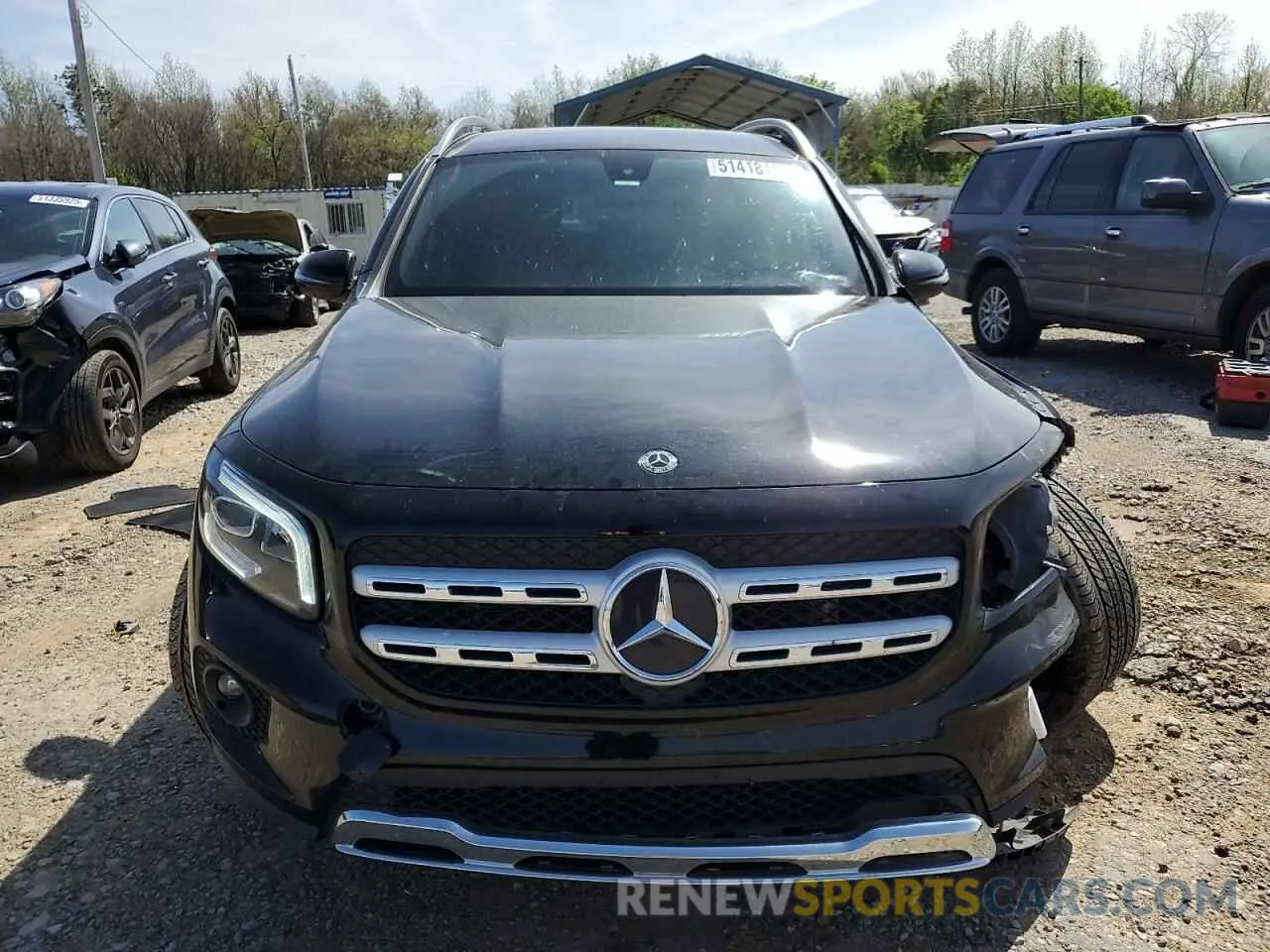 5 fotografías del automóvil dañado W1N4M4GB5MW078662 MERCEDES-BENZ GLB-CLASS 2021