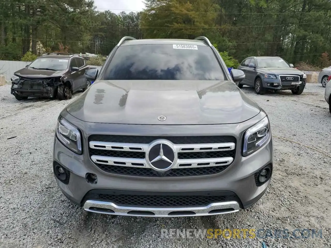 5 fotografías del automóvil dañado W1N4M4GBXMW118072 MERCEDES-BENZ GLB-CLASS 2021
