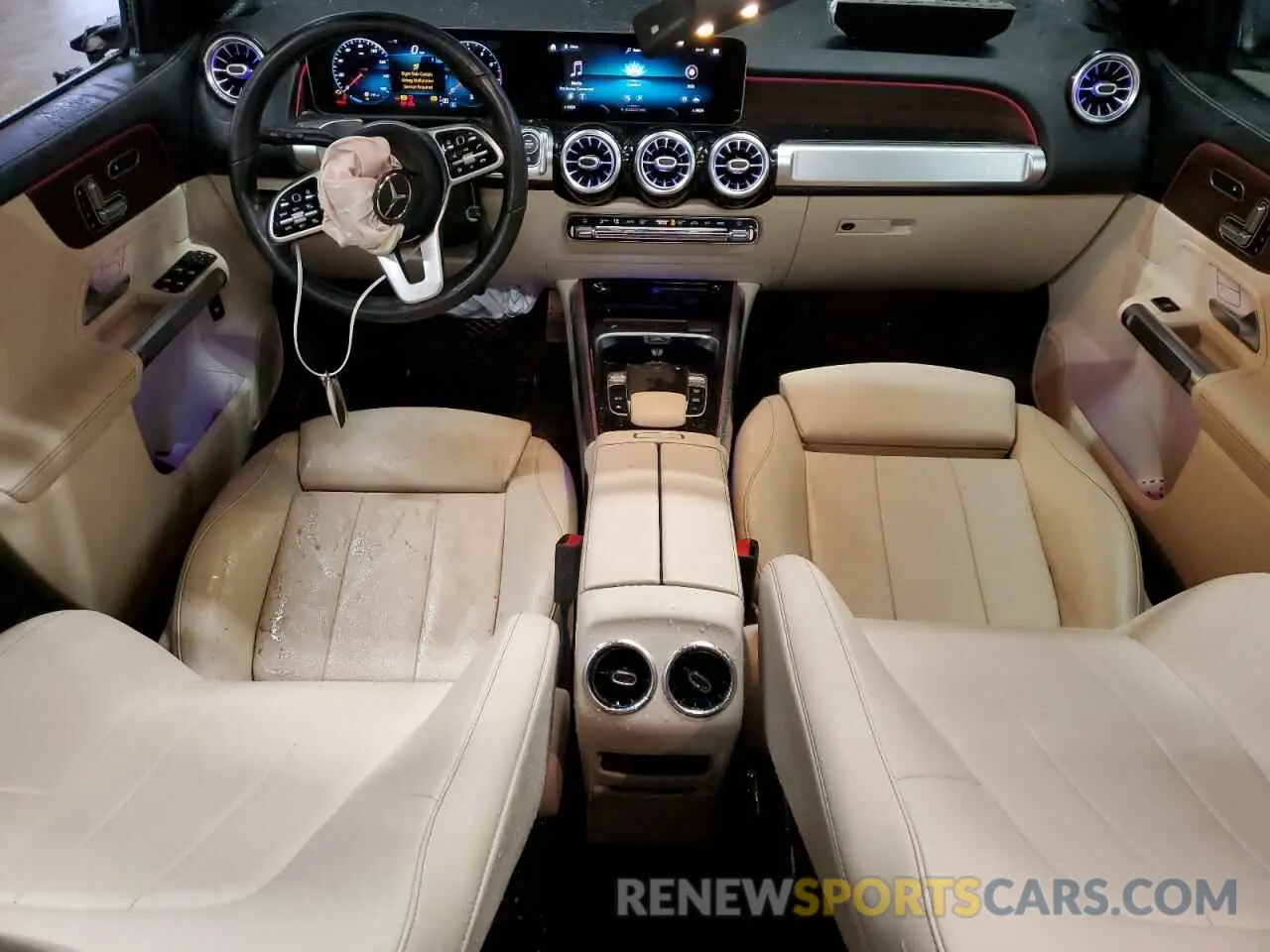 8 fotografías del automóvil dañado W1N4M4HB3MW066850 MERCEDES-BENZ GLB-CLASS 2021