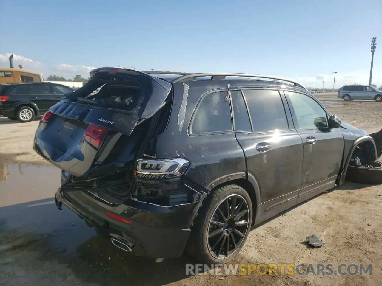 3 fotografías del automóvil dañado W1N4M4HB4MW078232 MERCEDES-BENZ GLB-CLASS 2021